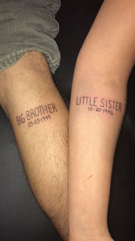 big sister little brother tattoos